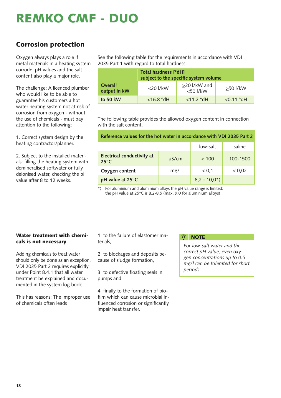 Remko cmf - duo, Corrosion protection | REMKO CMF 320 Duo User Manual | Page 18 / 60