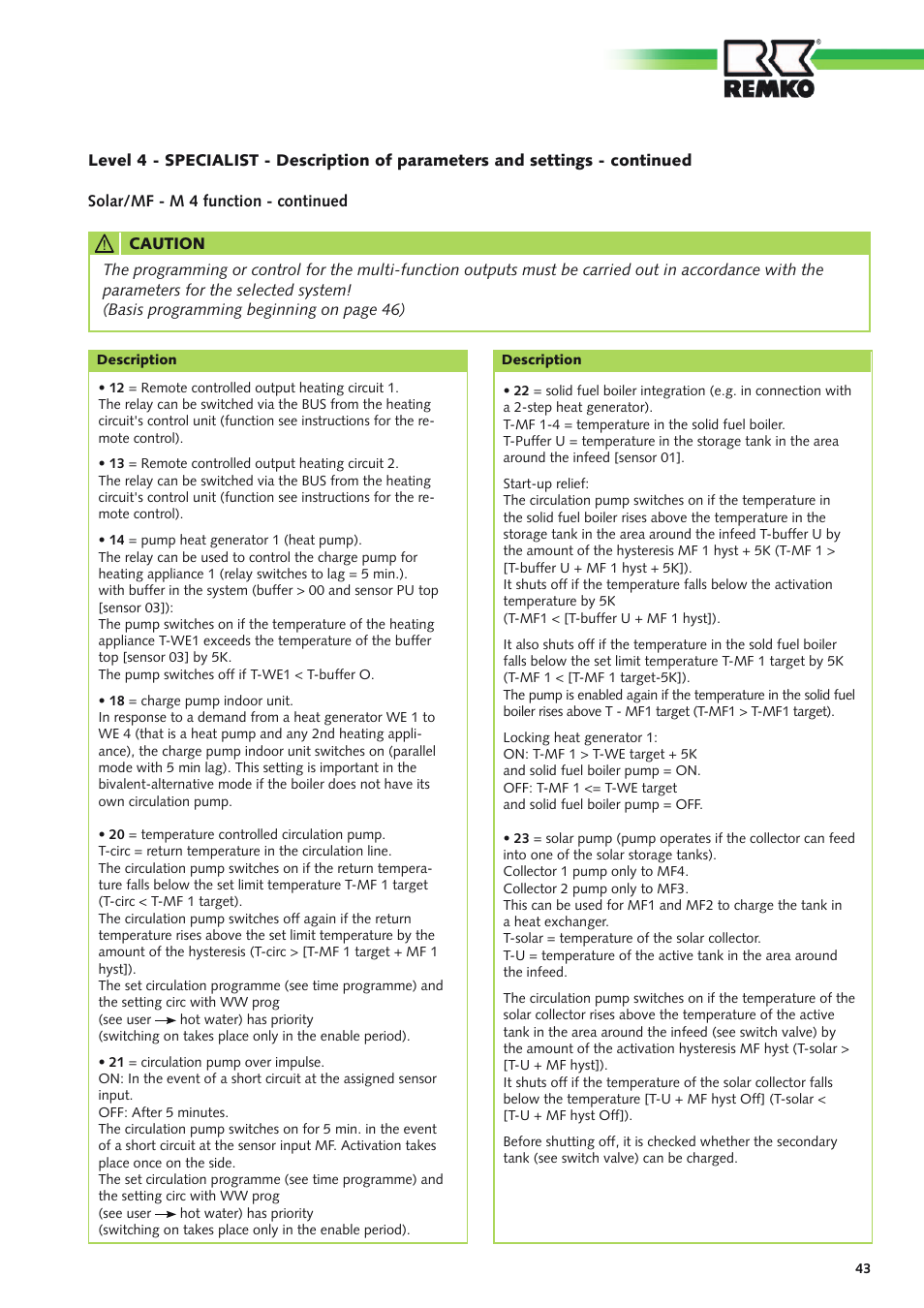 REMKO Multi-talent User Manual | Page 43 / 72