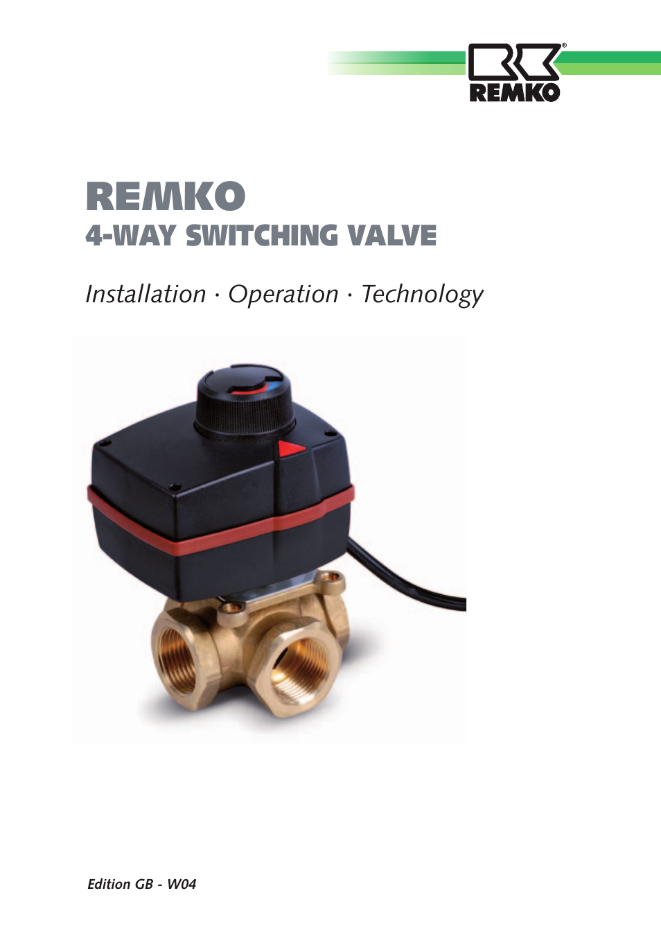 REMKO 4-Way Switching Valve User Manual | 12 pages