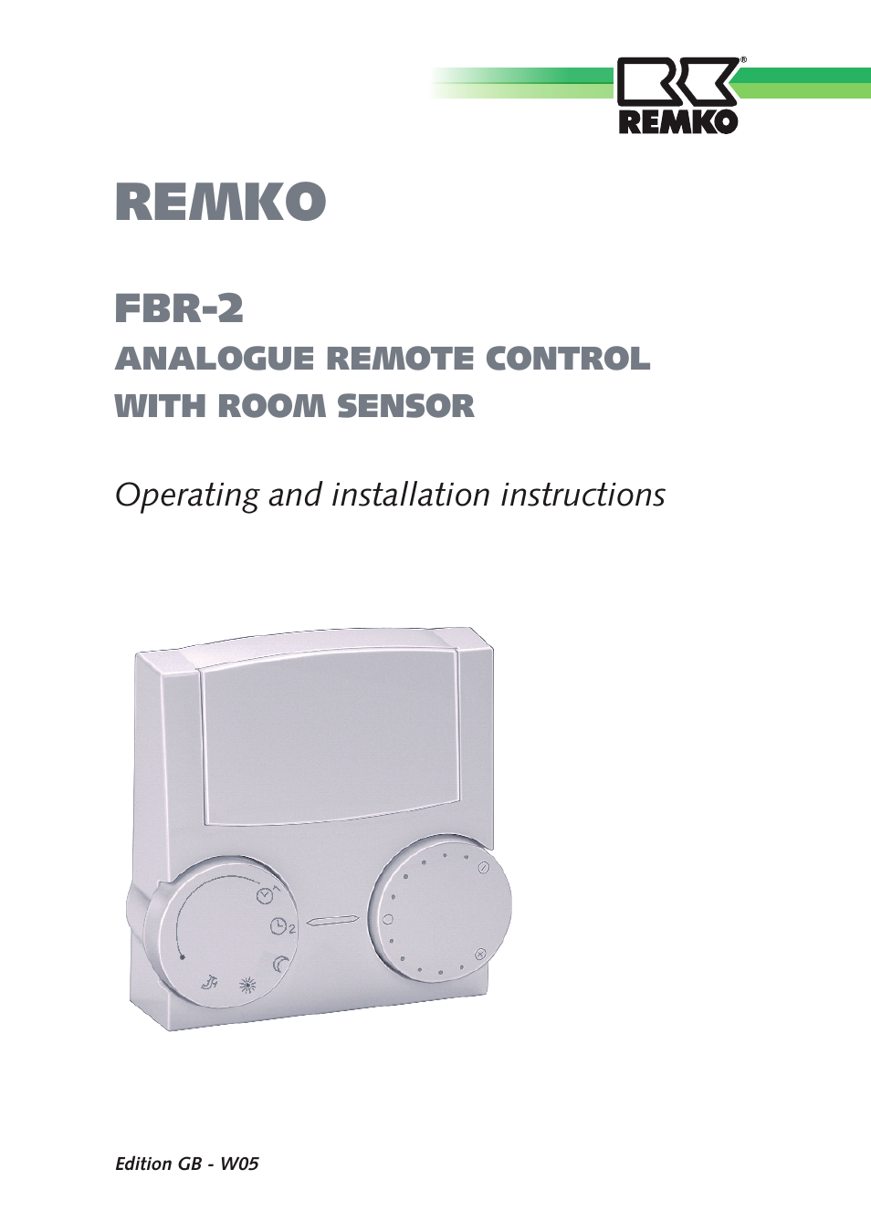 REMKO FBR-2 User Manual | 12 pages