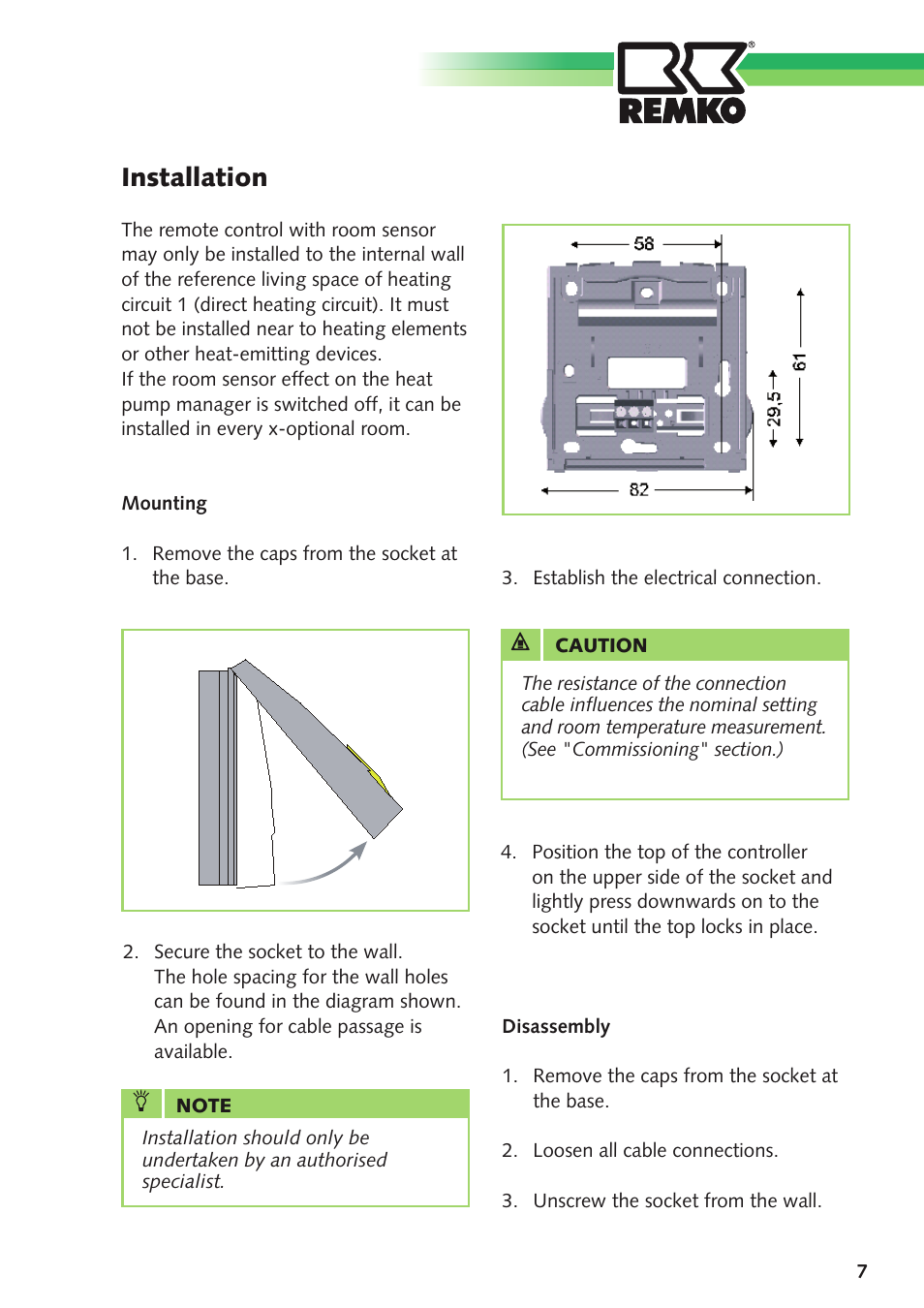 Installation | REMKO FBR-2 User Manual | Page 7 / 12