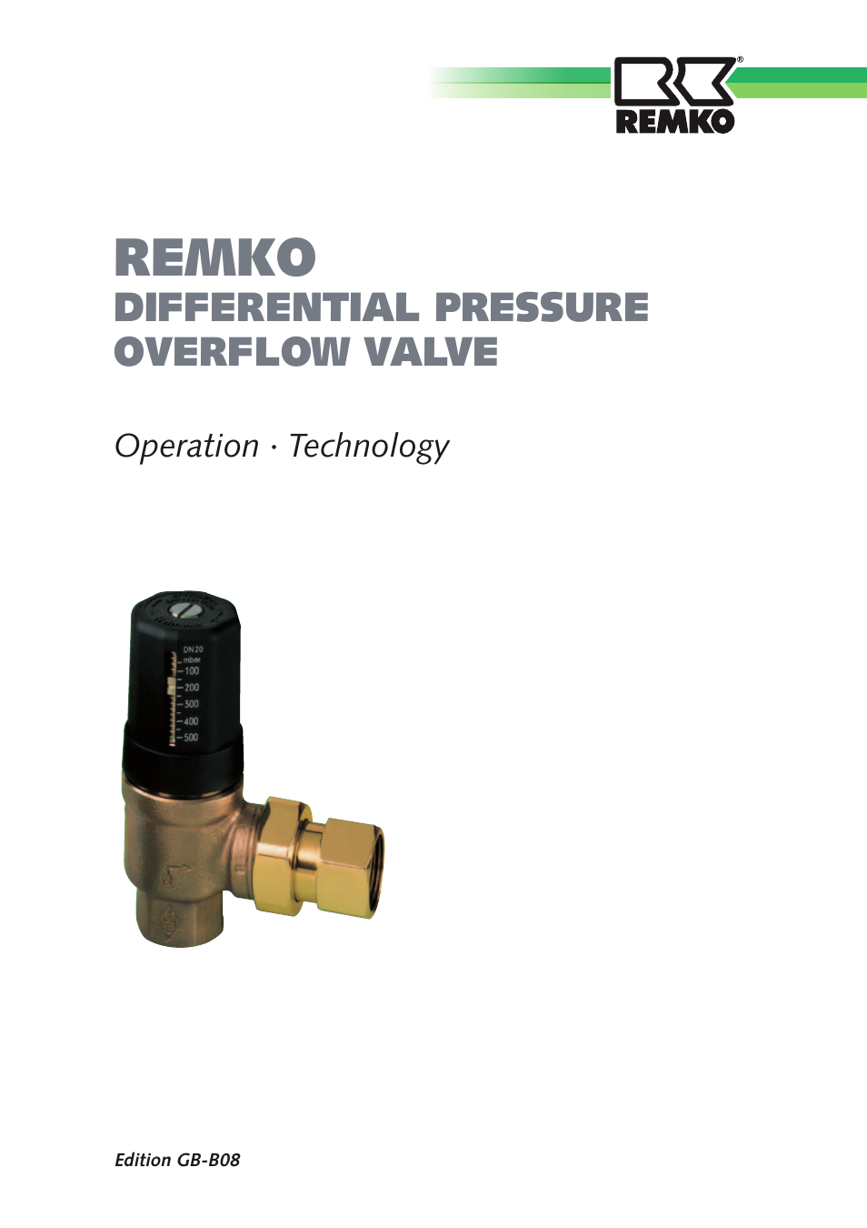 REMKO Differential pressure overflow valve User Manual | 12 pages