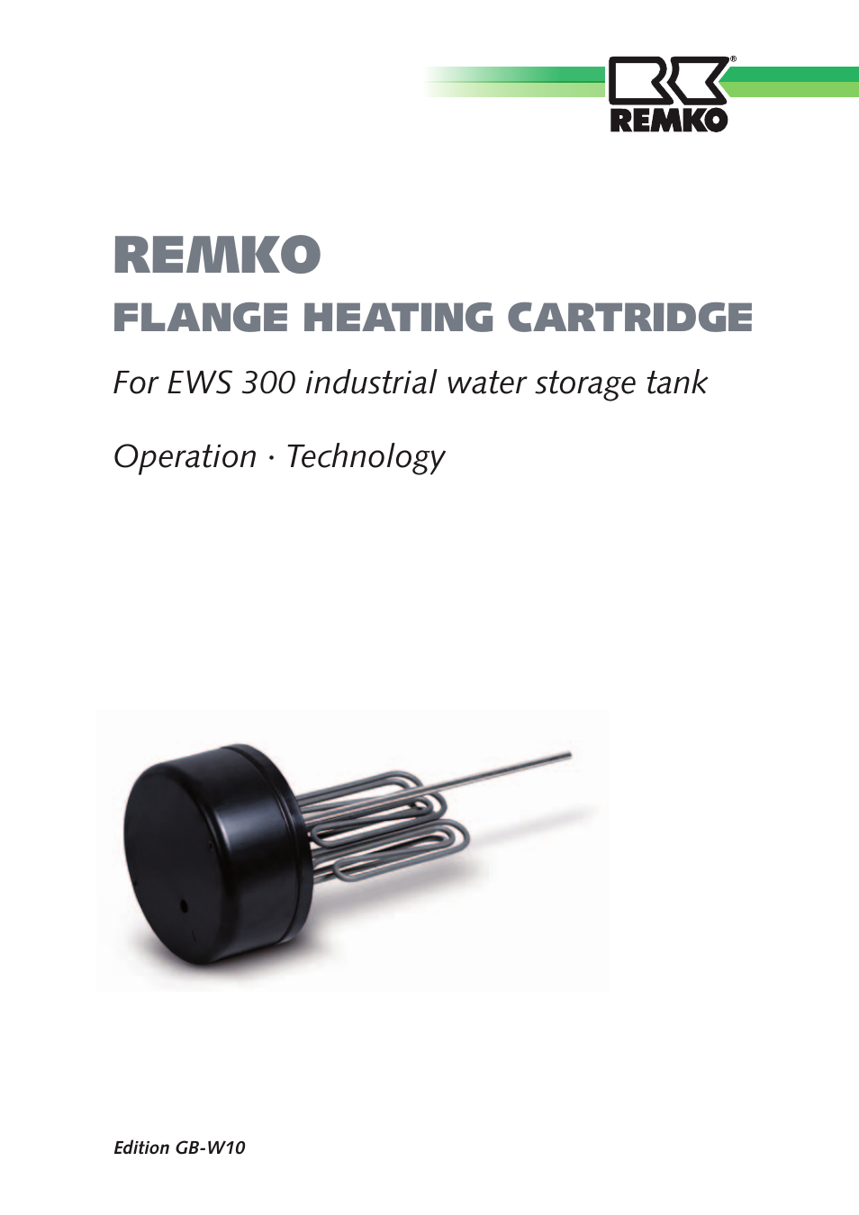 REMKO Flange Heating Cartridge User Manual | 16 pages