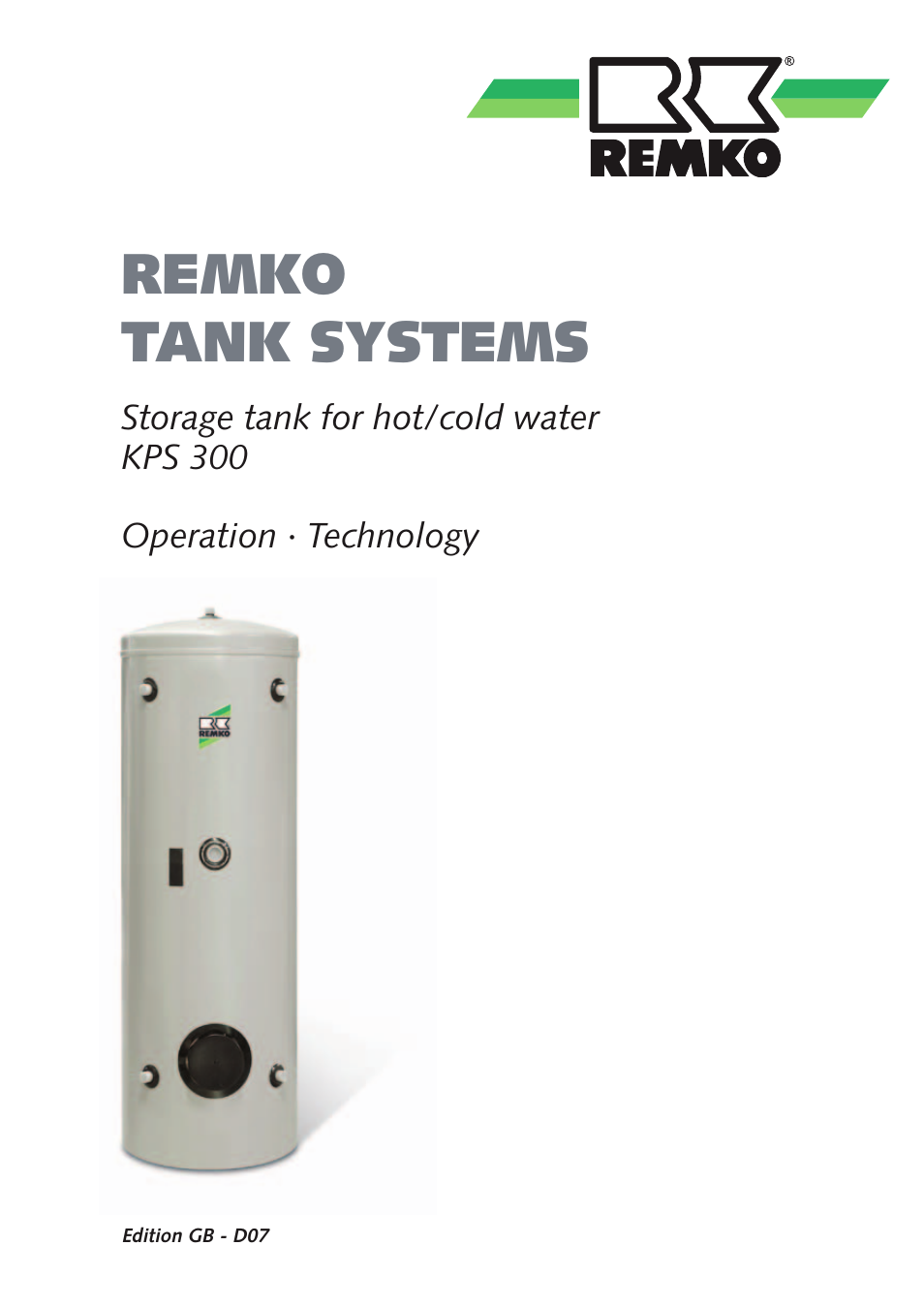 REMKO KPS300 User Manual | 12 pages