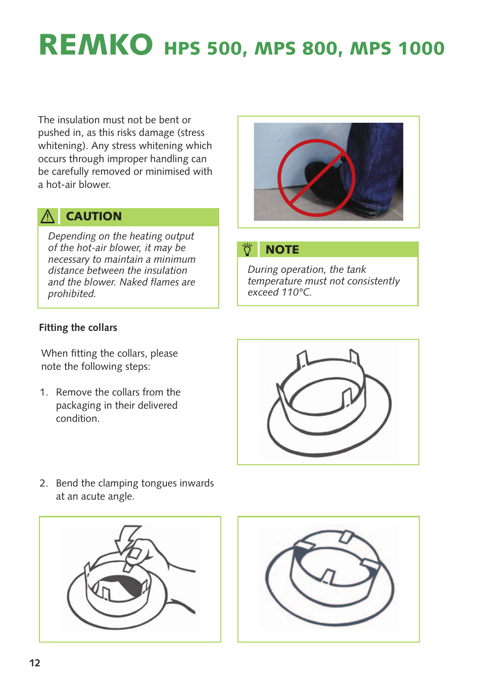 Remko | REMKO HPS500 User Manual | Page 12 / 20
