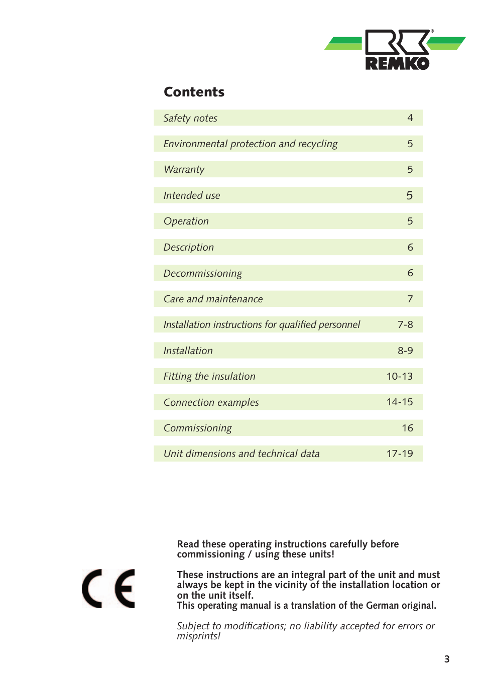 REMKO HPS500 User Manual | Page 3 / 20
