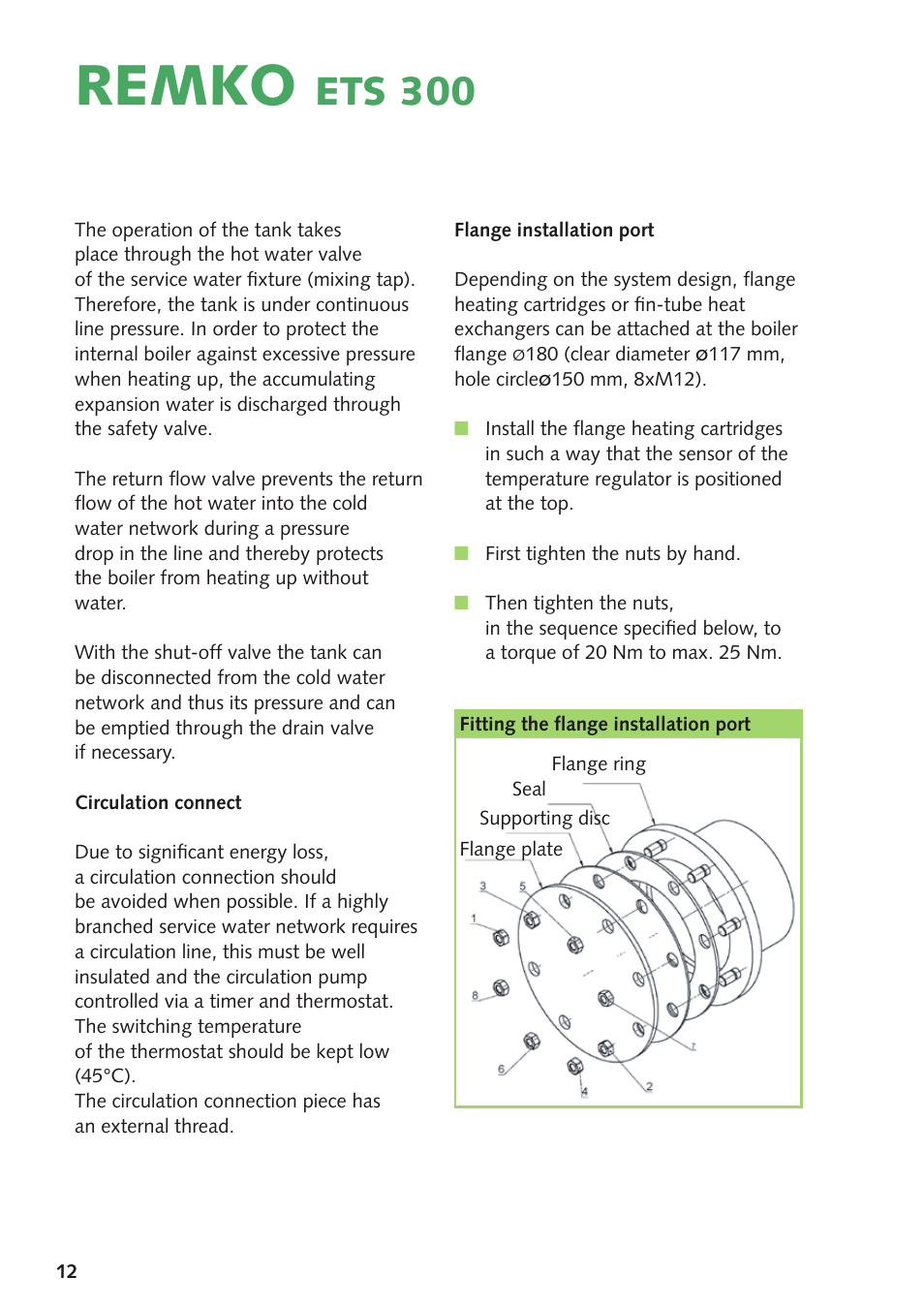 Remko, Ets 300 | REMKO ETS300 User Manual | Page 12 / 20