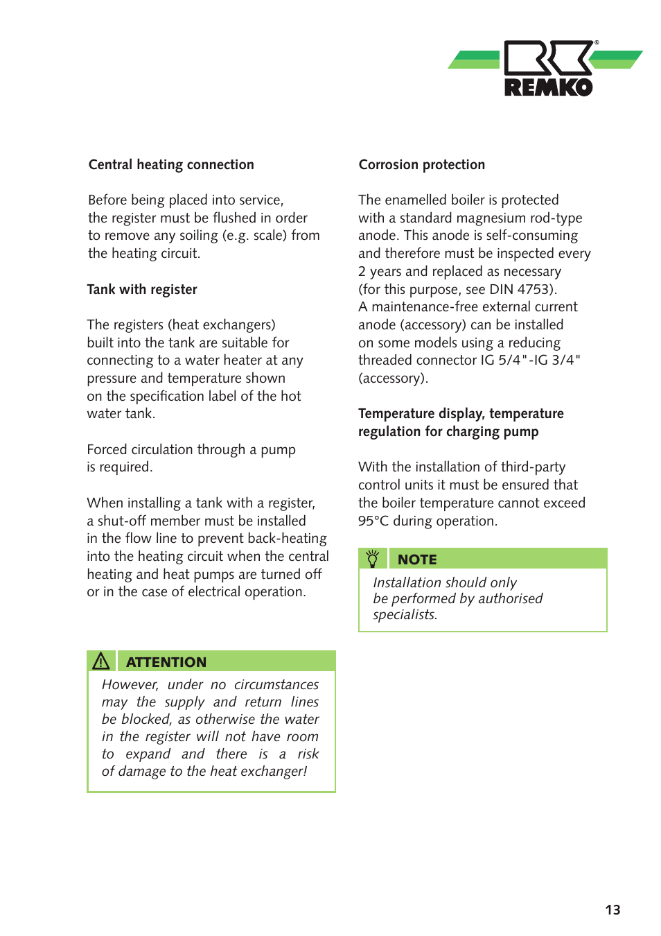 REMKO ETS300 User Manual | Page 13 / 20