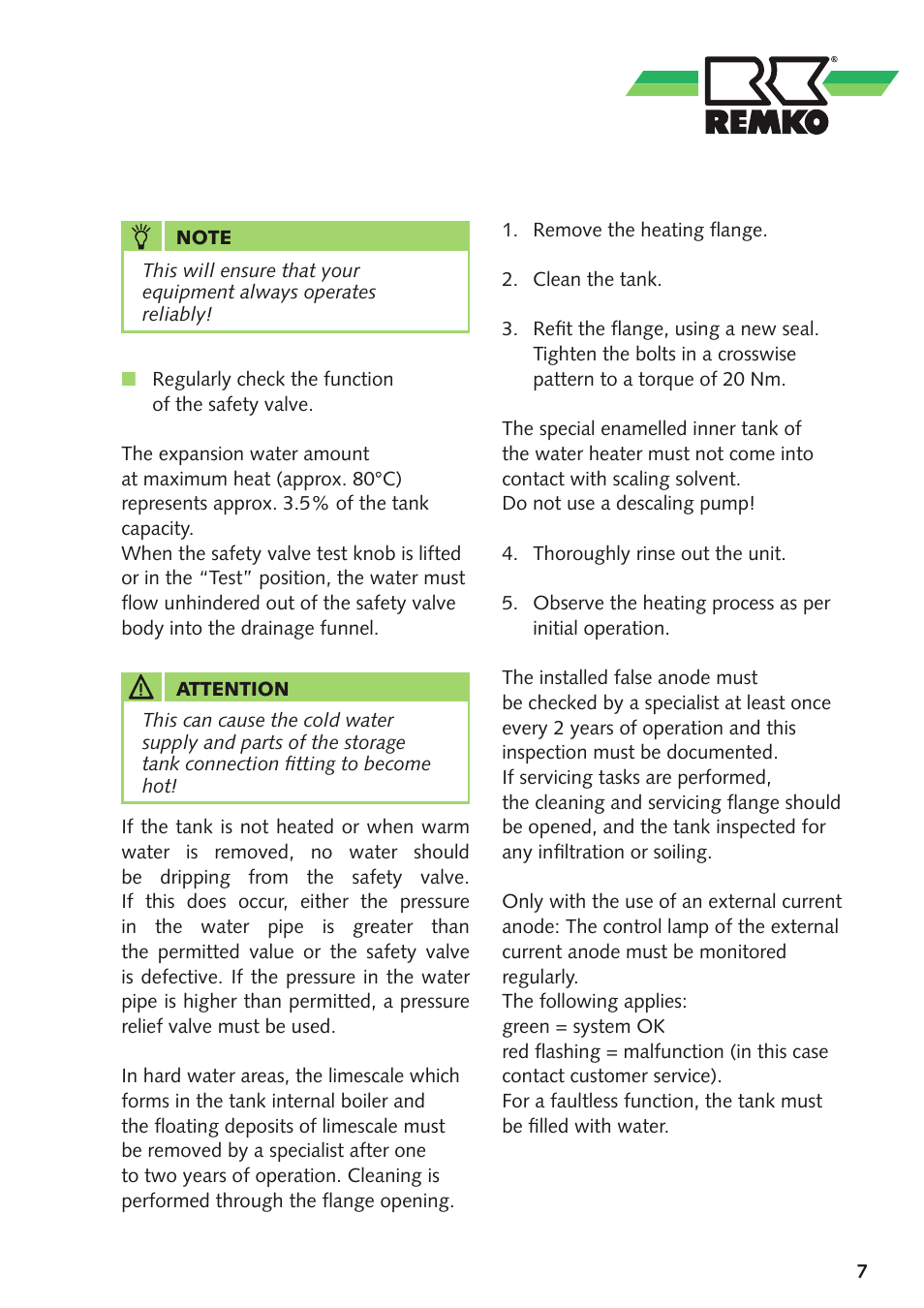 REMKO ETS300 User Manual | Page 7 / 20