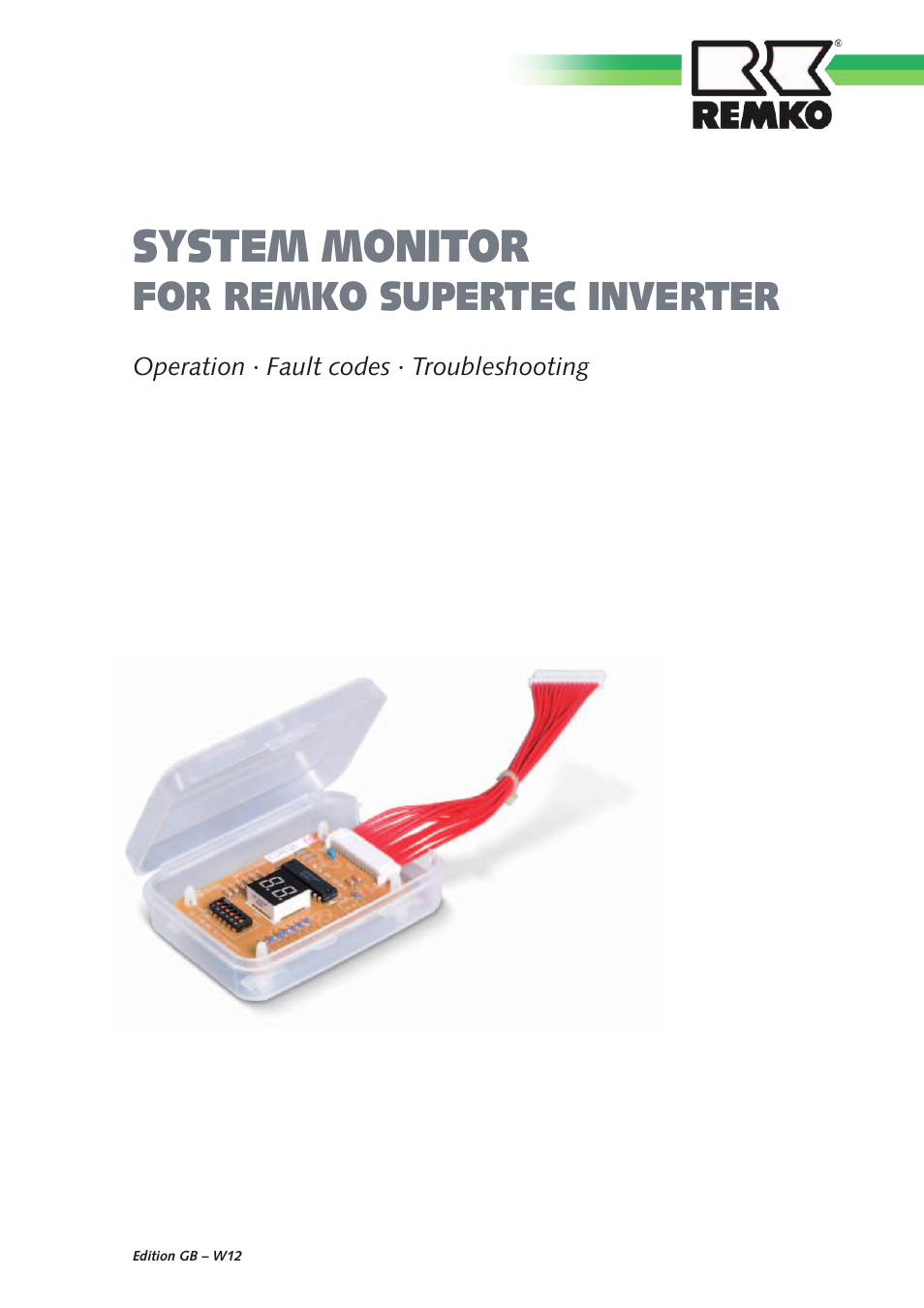 REMKO SuperTec-Monitor User Manual | 32 pages