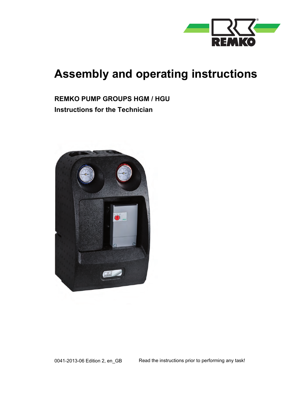 REMKO HGM-HGU User Manual | 32 pages