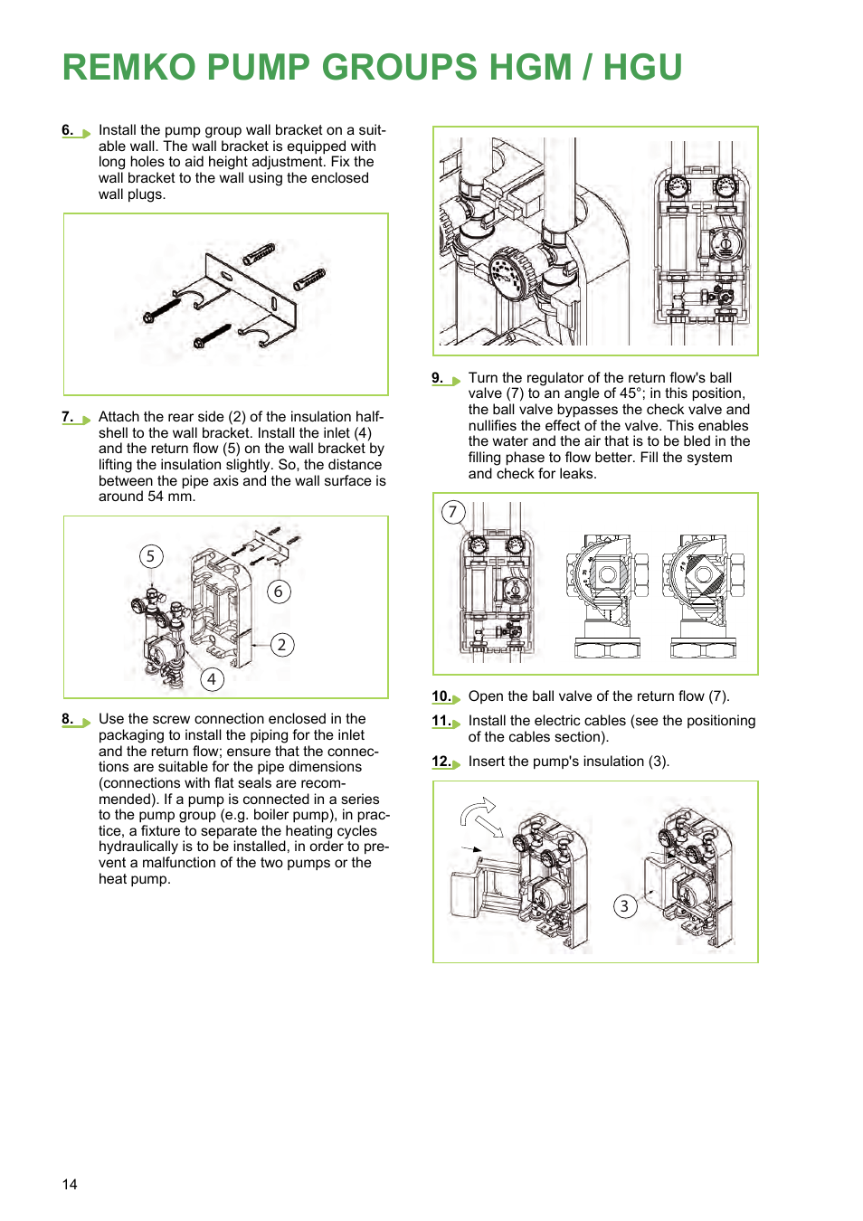 Remko pump groups hgm / hgu | REMKO HGM-HGU User Manual | Page 14 / 32