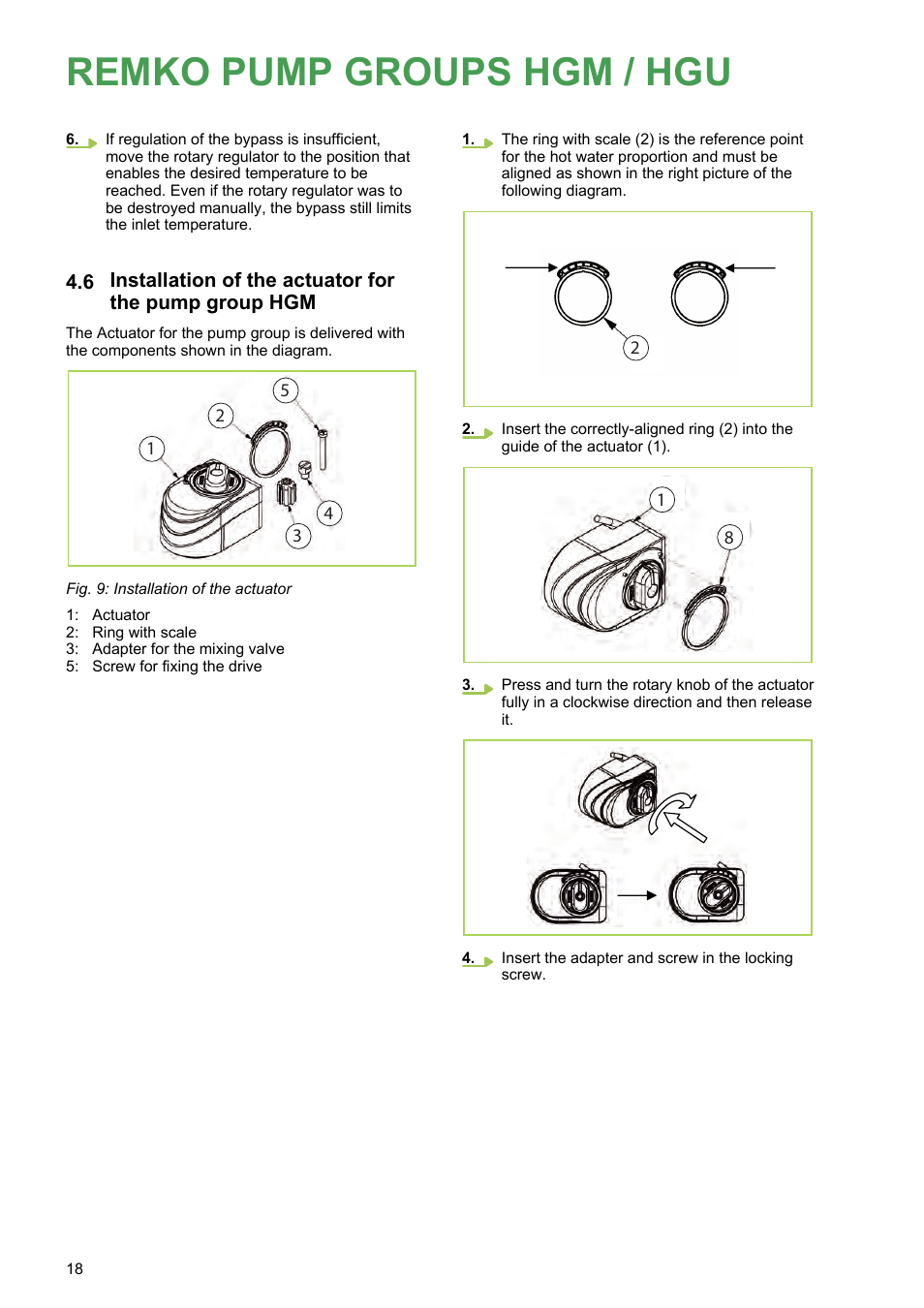 Remko pump groups hgm / hgu | REMKO HGM-HGU User Manual | Page 18 / 32
