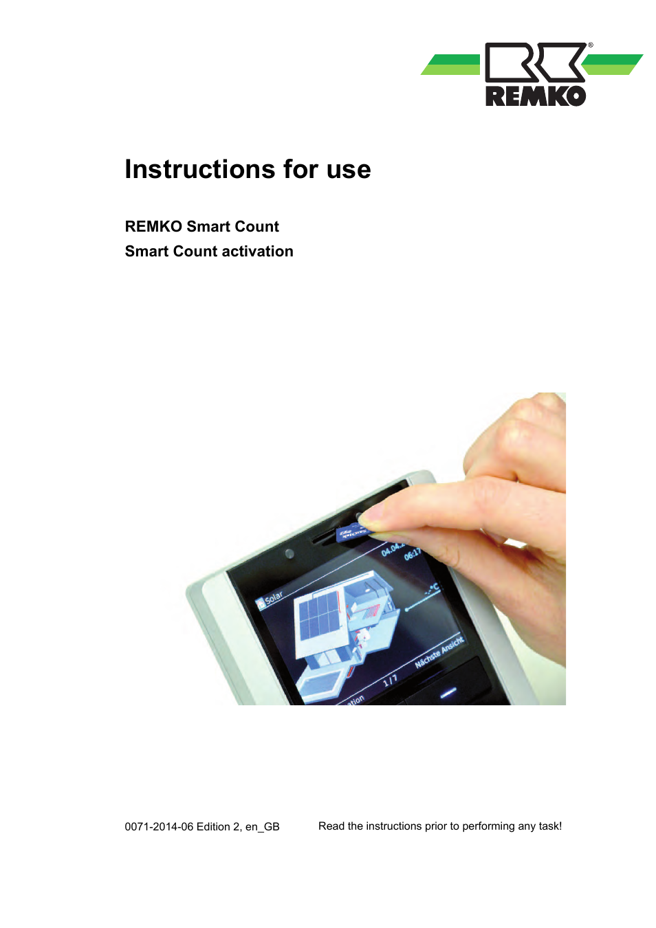REMKO Smart Count Activation User Manual | 12 pages