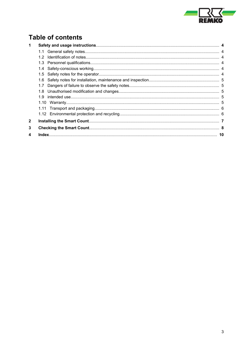 REMKO Smart Count Activation User Manual | Page 3 / 12