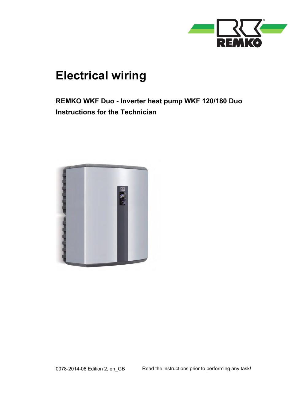 REMKO WKF-120-180Duo Electrical wiring User Manual | 44 pages