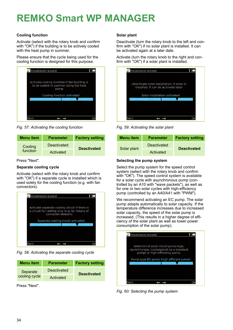 Remko smart wp manager | REMKO WPM-Smart-Control-Manual for specialists-WKF-085 User Manual | Page 34 / 84