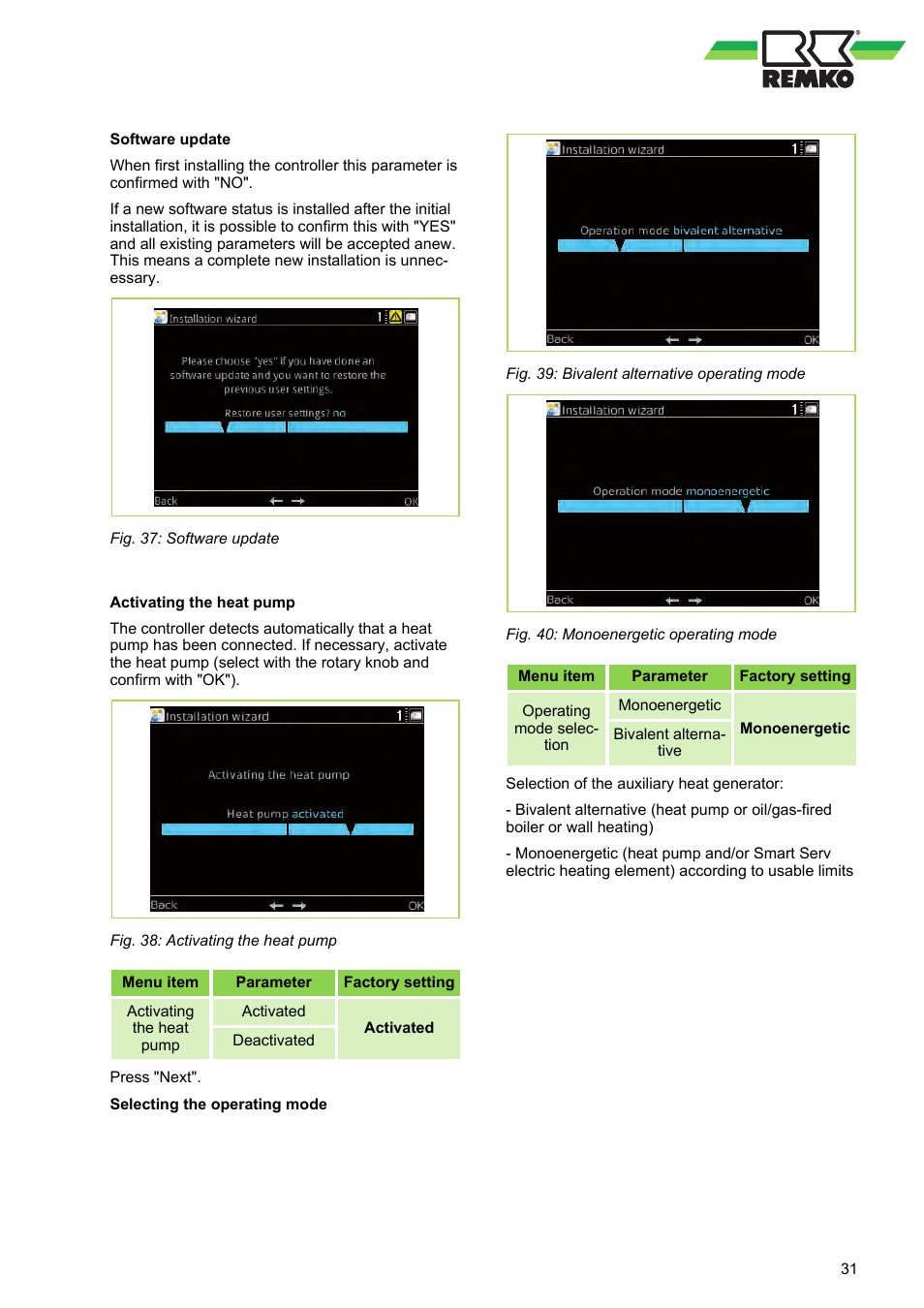 REMKO WPM-Smart-Control-Manual for specialists-WKF-120 User Manual | Page 31 / 100