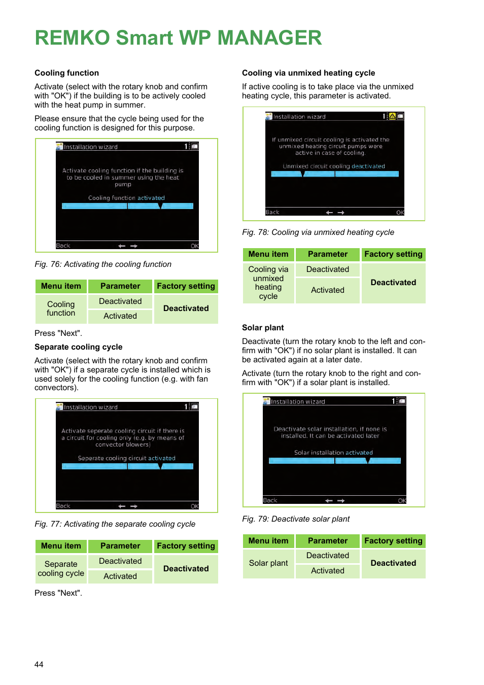 Remko smart wp manager | REMKO WPM-Smart-Control-Manual for specialists-WKF-120 User Manual | Page 44 / 100