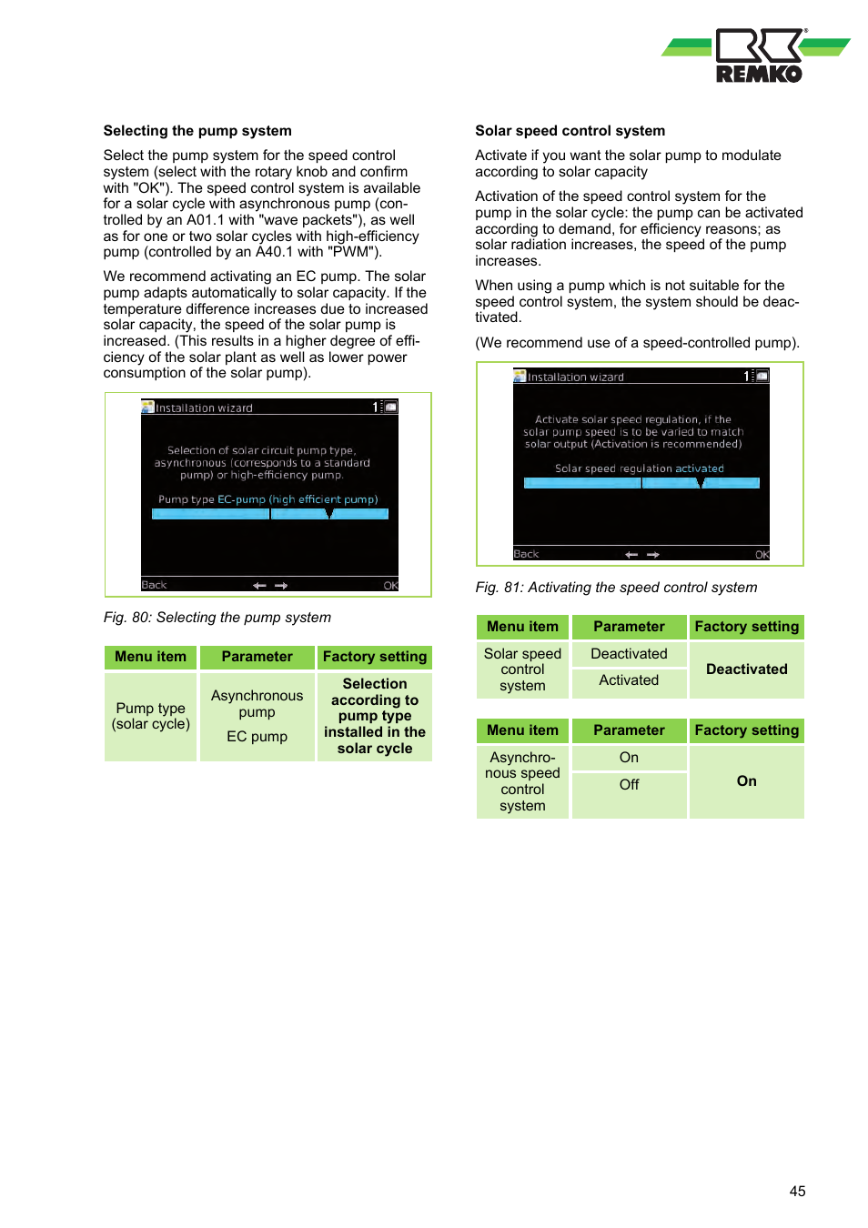 REMKO WPM-Smart-Control-Manual for specialists-WKF-120 User Manual | Page 45 / 100