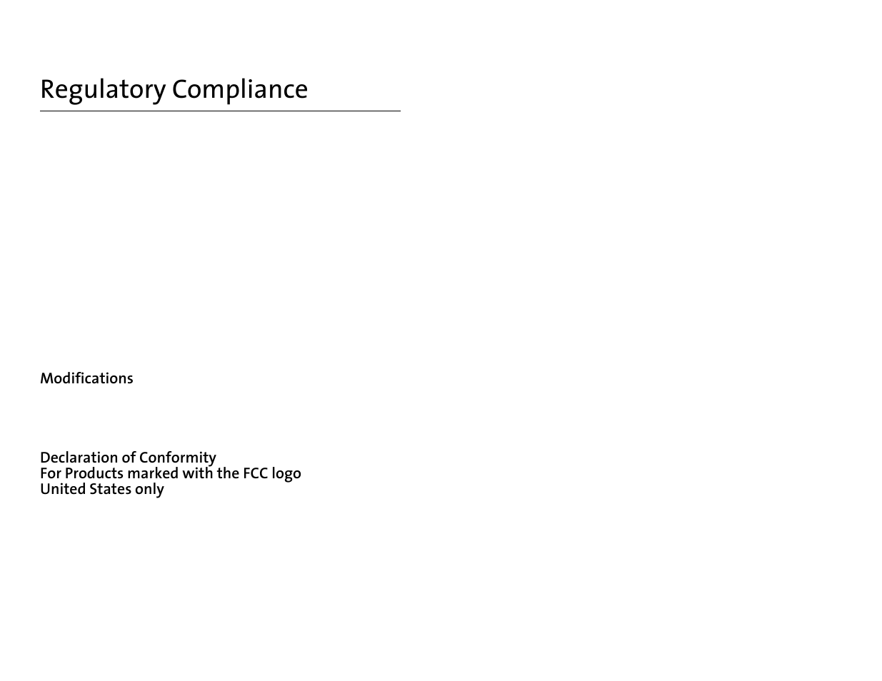 Regulatory compliance, Modifications, Declaration of conformity | Compaq iPaq HNE-200 User Manual | Page 10 / 10