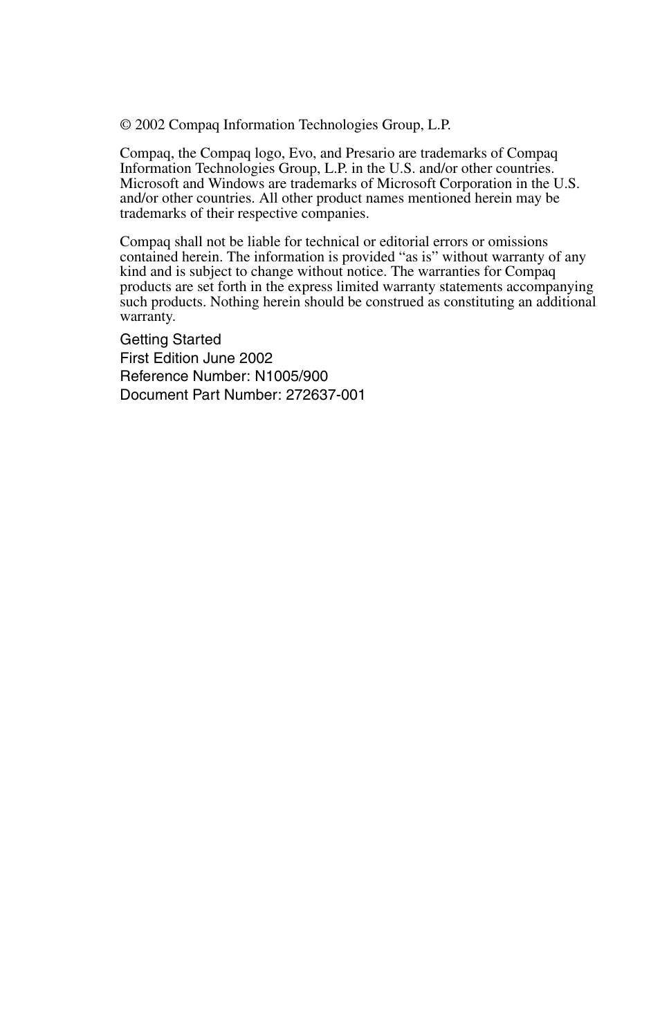 Compaq 272637-001 User Manual | Page 2 / 56