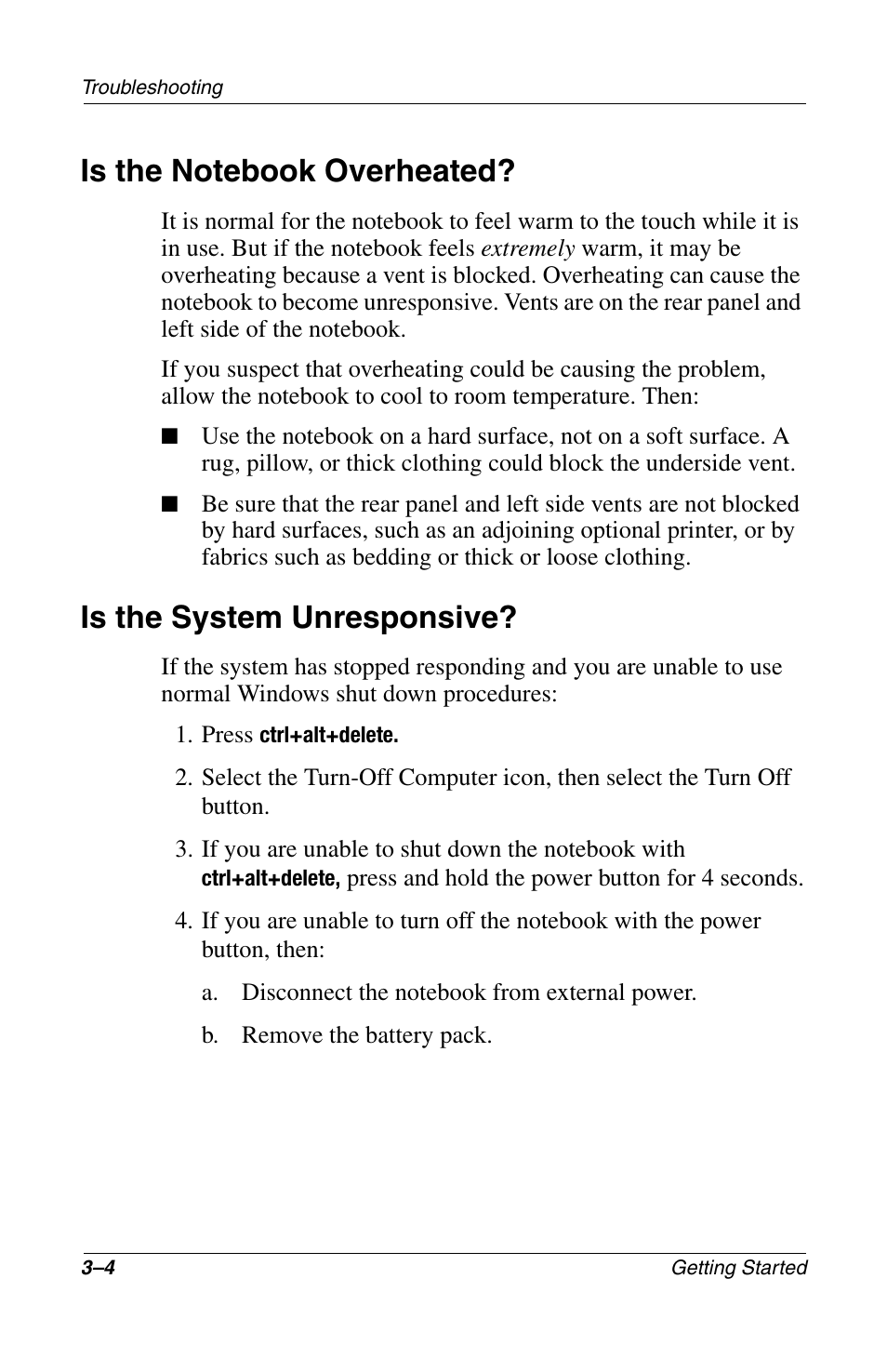 Is the system unresponsive | Compaq 272637-001 User Manual | Page 28 / 56