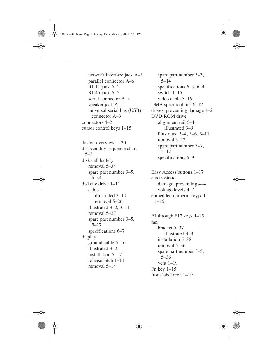 Compaq 110 User Manual | Page 149 / 153