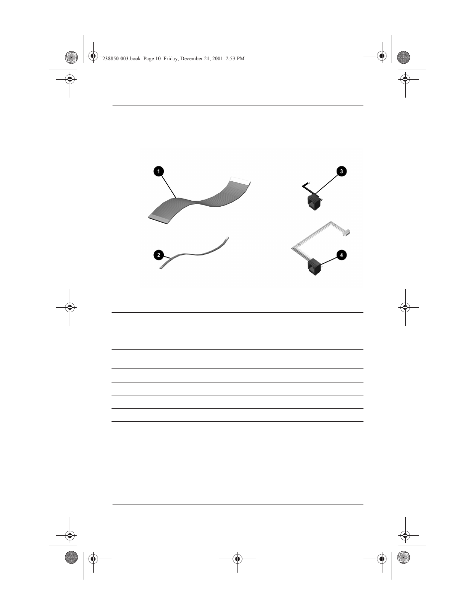 5 cable kit components, 5 cable kit components –10 | Compaq 110 User Manual | Page 58 / 153