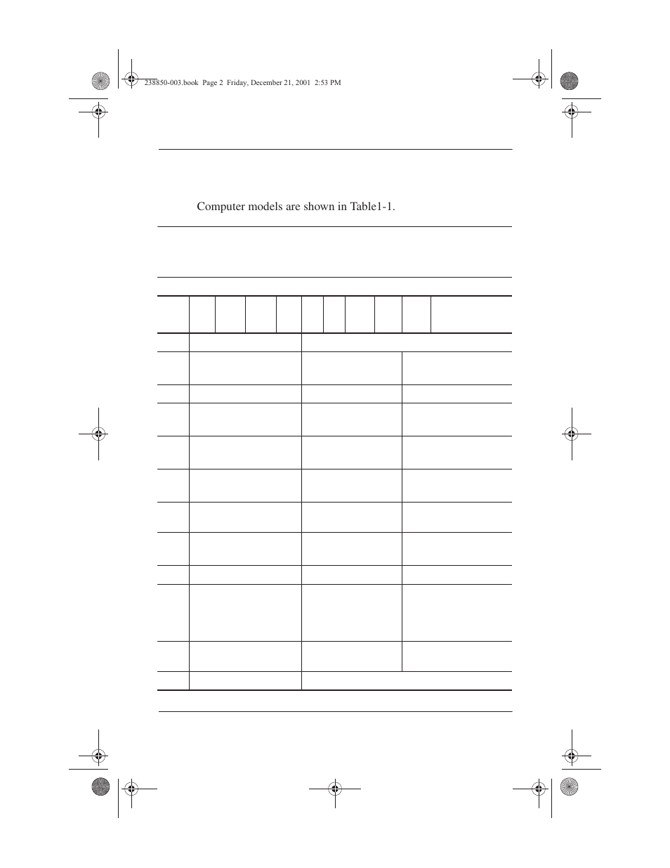 Models, Models –2 | Compaq 110 User Manual | Page 7 / 153