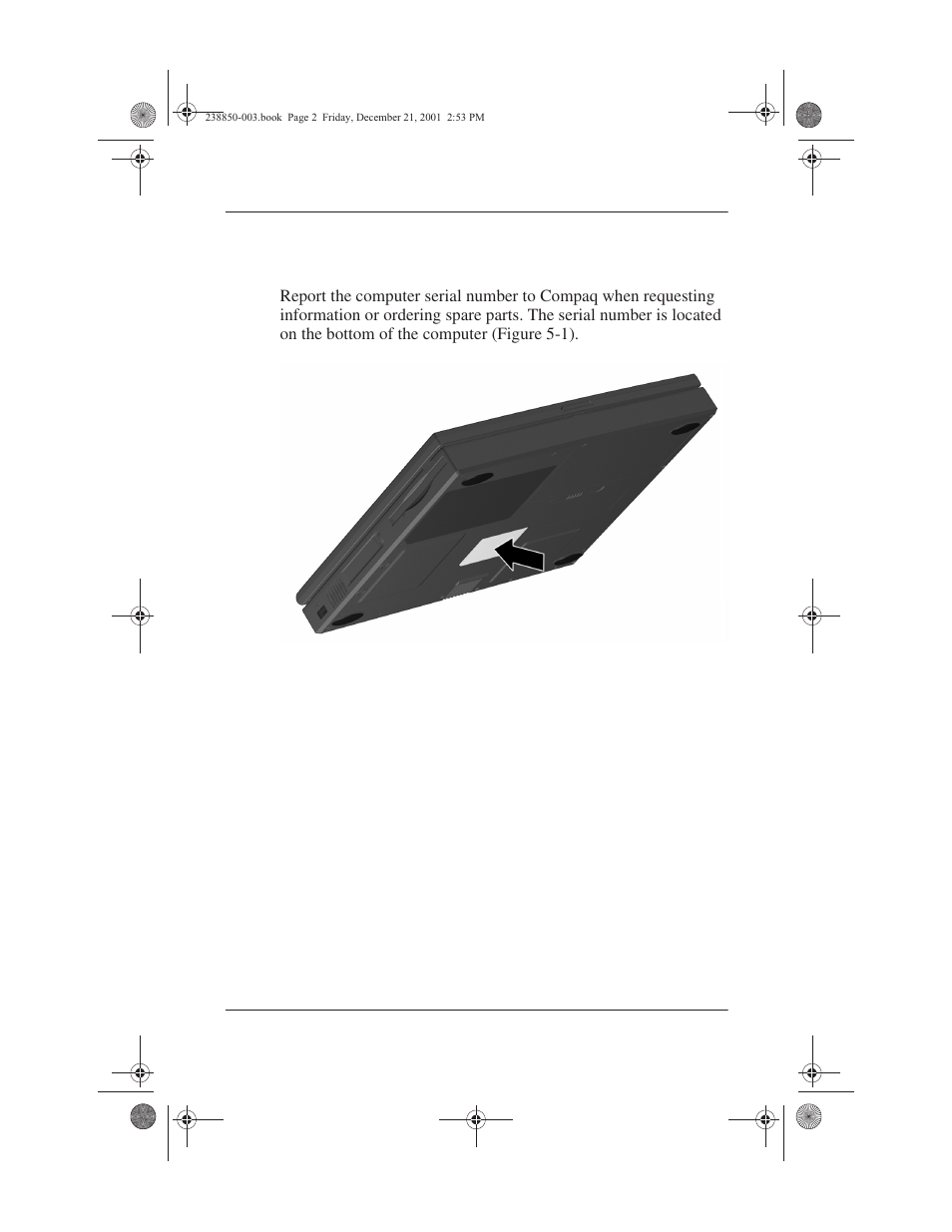 1 serial number, 1 serial number –2 | Compaq 110 User Manual | Page 70 / 153