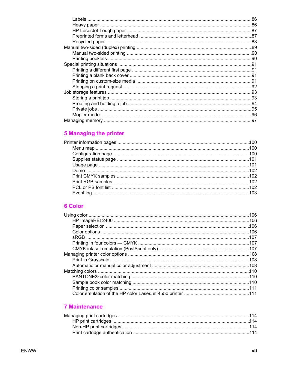 HP LaserJet 4610n User Manual | Page 9 / 246