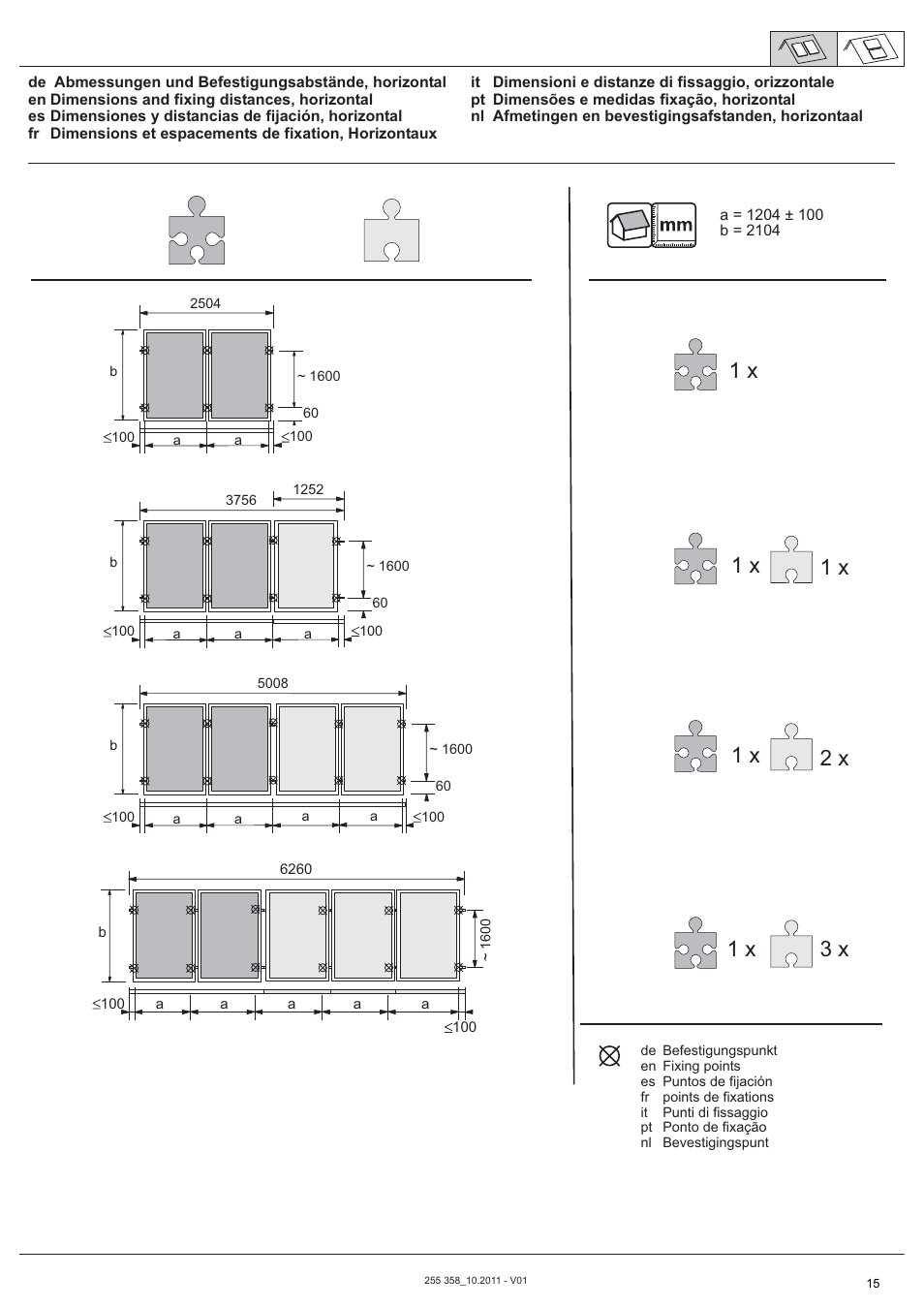 1 x 3 x, 1 x 2 x 1 x | REMKO RSK 25 User Manual | Page 15 / 48