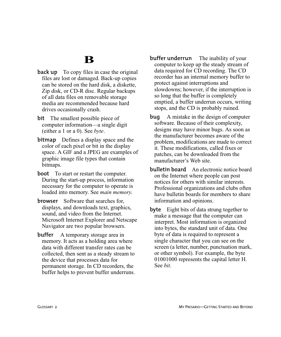 Compaq Presario Internet PC User Manual | Page 116 / 140