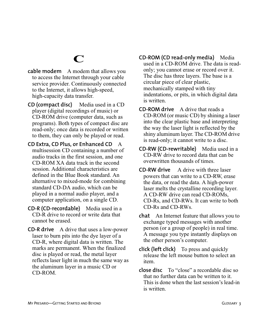Compaq Presario Internet PC User Manual | Page 117 / 140