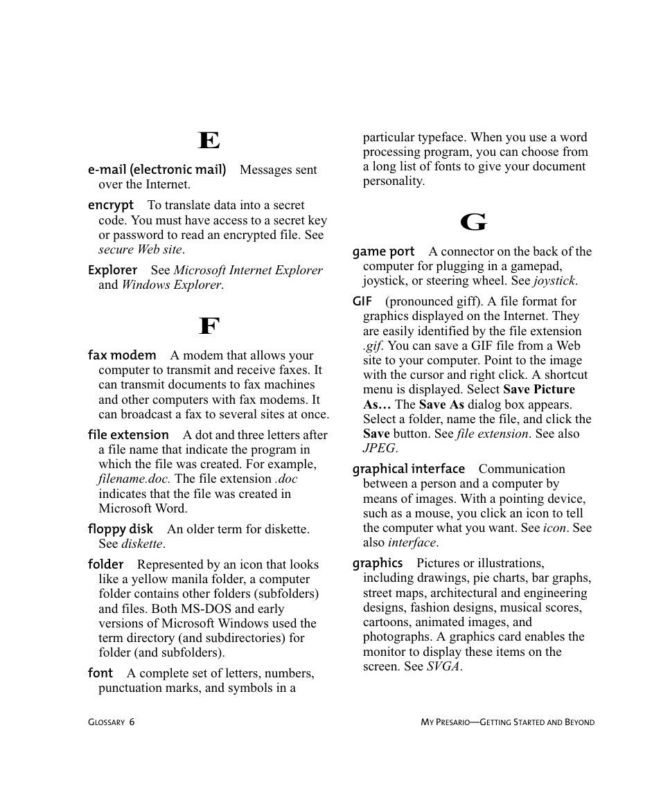 Compaq Presario Internet PC User Manual | Page 120 / 140