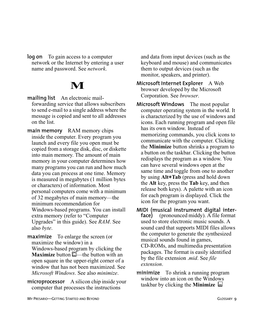 Compaq Presario Internet PC User Manual | Page 123 / 140
