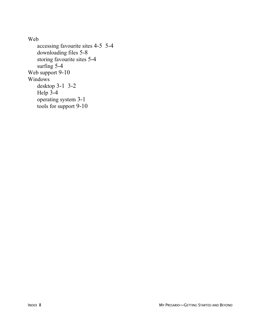 Compaq Presario Internet PC User Manual | Page 140 / 140