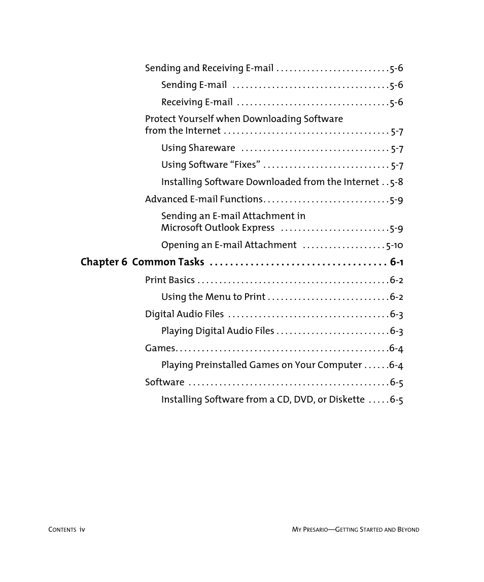 Compaq Presario Internet PC User Manual | Page 4 / 140