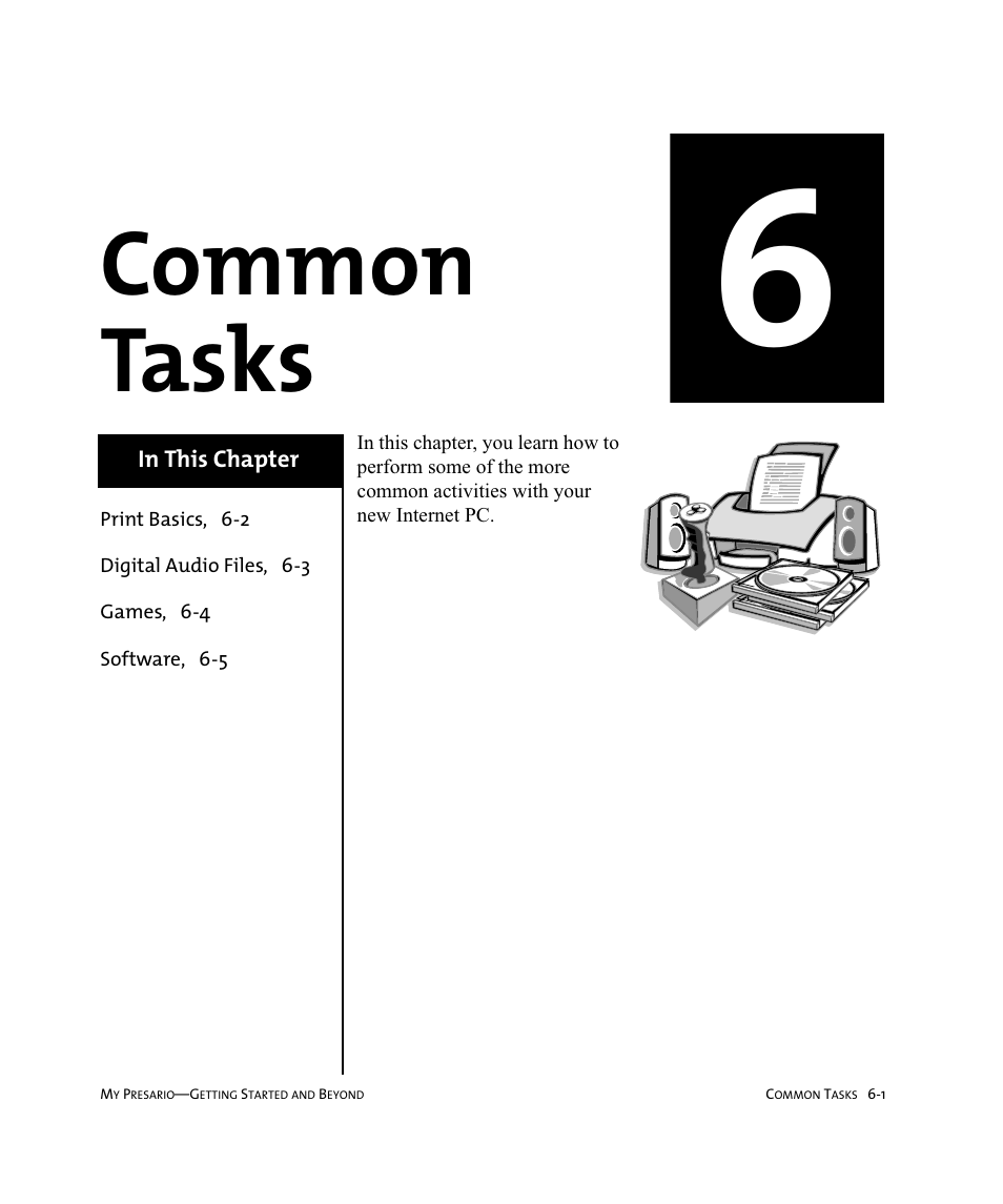 Common tasks | Compaq Presario Internet PC User Manual | Page 55 / 140