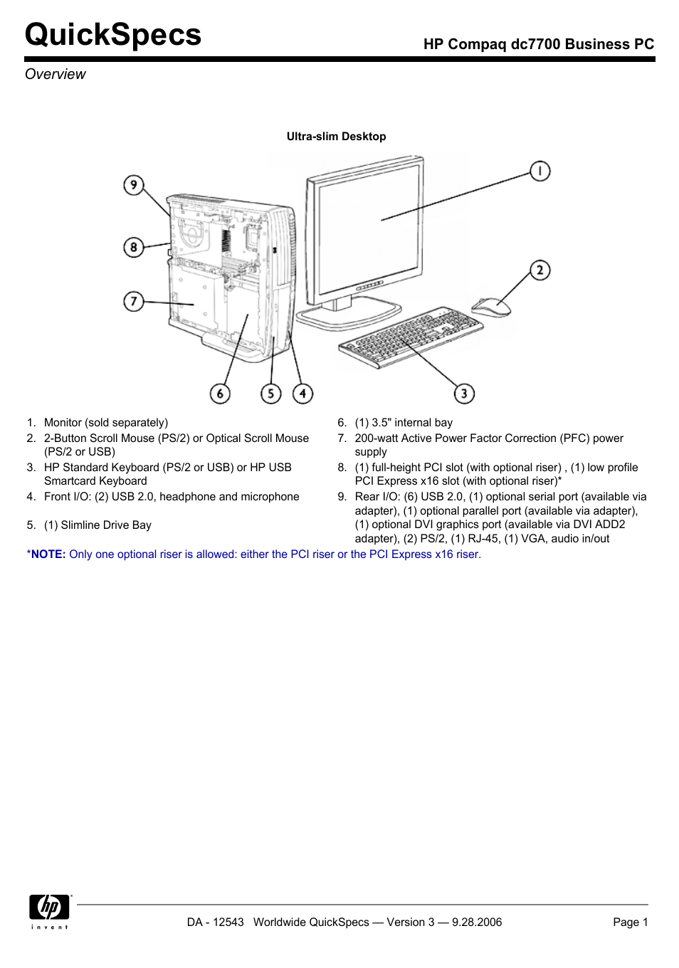 Compaq dc7700 User Manual | 49 pages