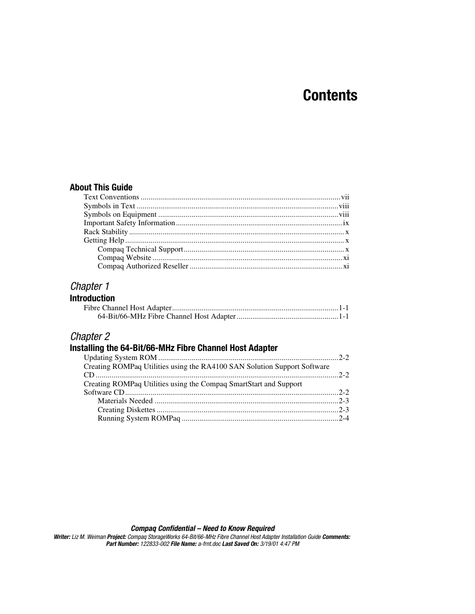 Compaq 64-Bit User Manual | Page 3 / 55