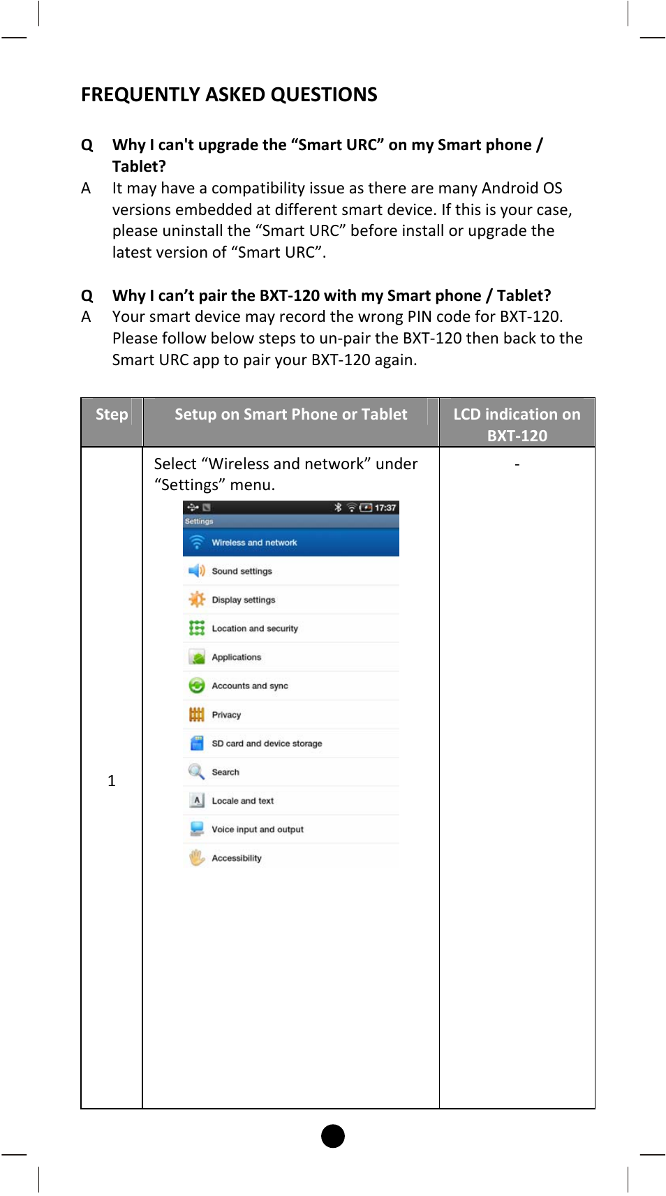 Frequently asked questions | Remotec BXT-120 V2.0 User Manual | Page 44 / 50