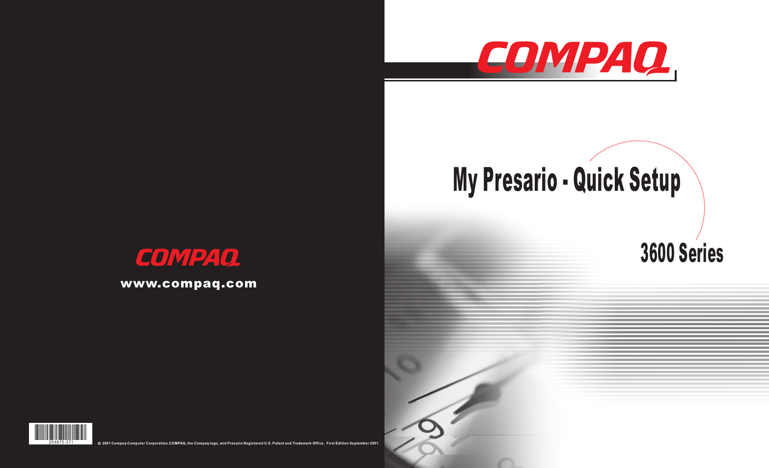 Compaq 3600 User Manual | 2 pages