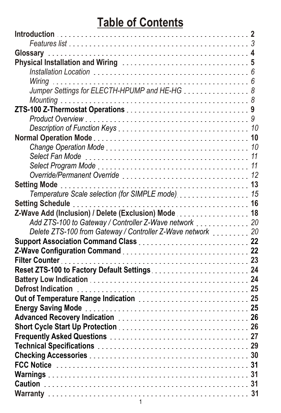 Remotec ZTS-100 V2.04 User Manual | Page 2 / 32