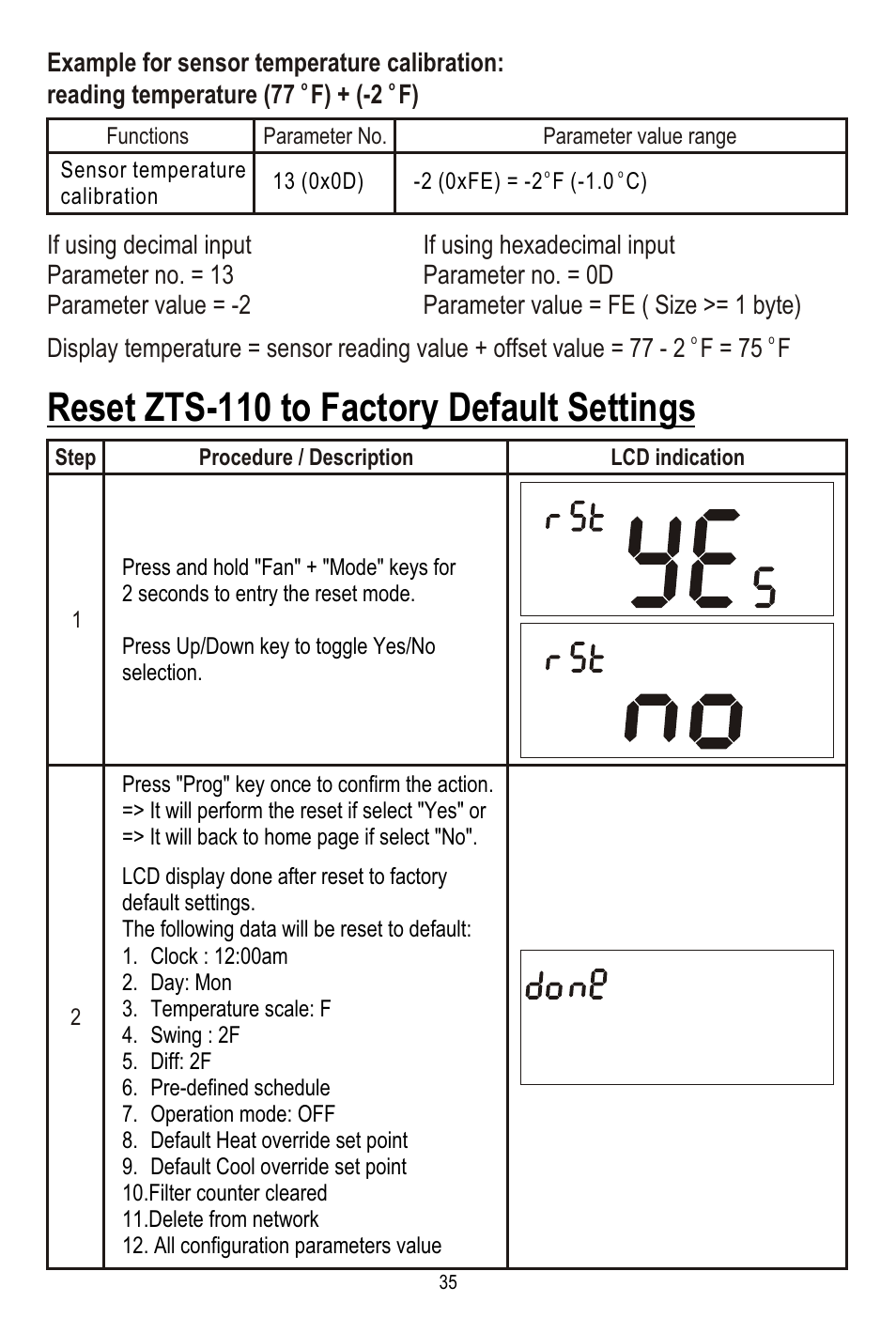 Reset zts-110 to factory default settings | Remotec ZTS-110 V3.12 User Manual | Page 36 / 40