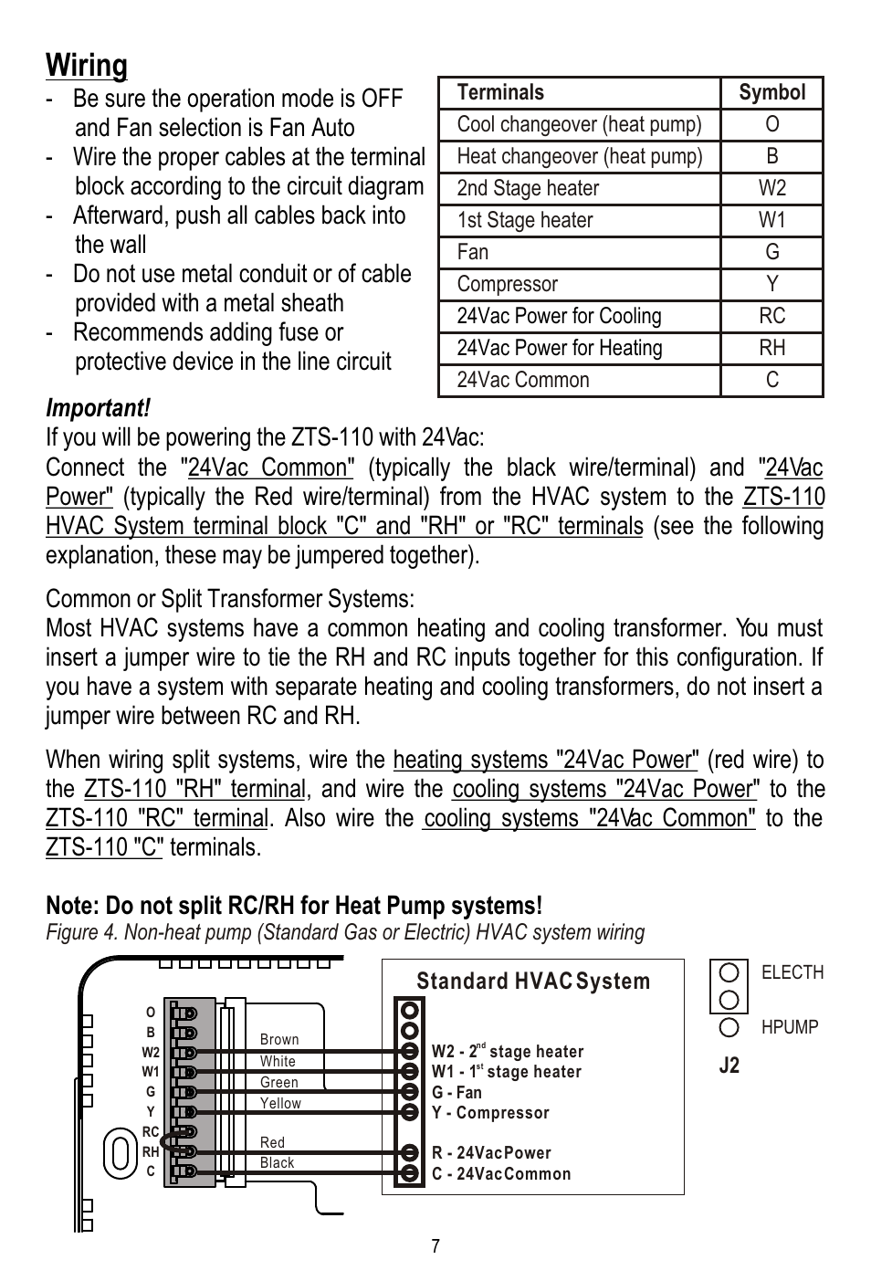 Wiring | Remotec ZTS-110 V3.12 User Manual | Page 8 / 40