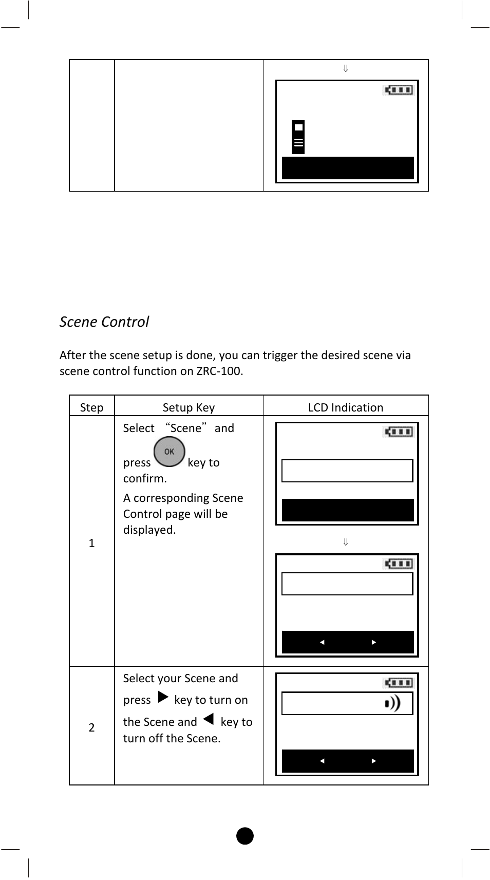 Scene control | Remotec ZRC-100 V1.53 User Manual | Page 18 / 61