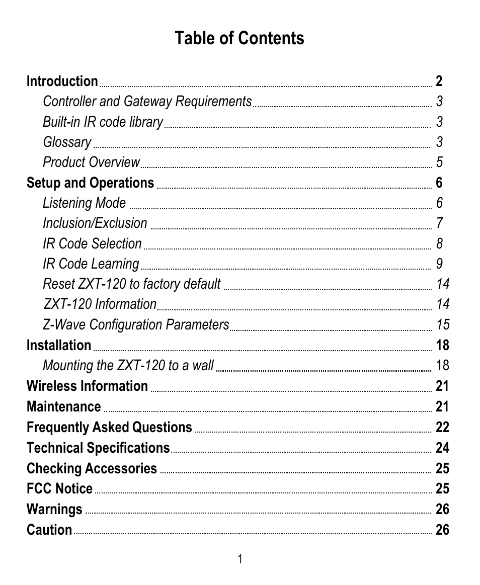 Remotec ZXT-120 V1.6E User Manual | Page 2 / 28