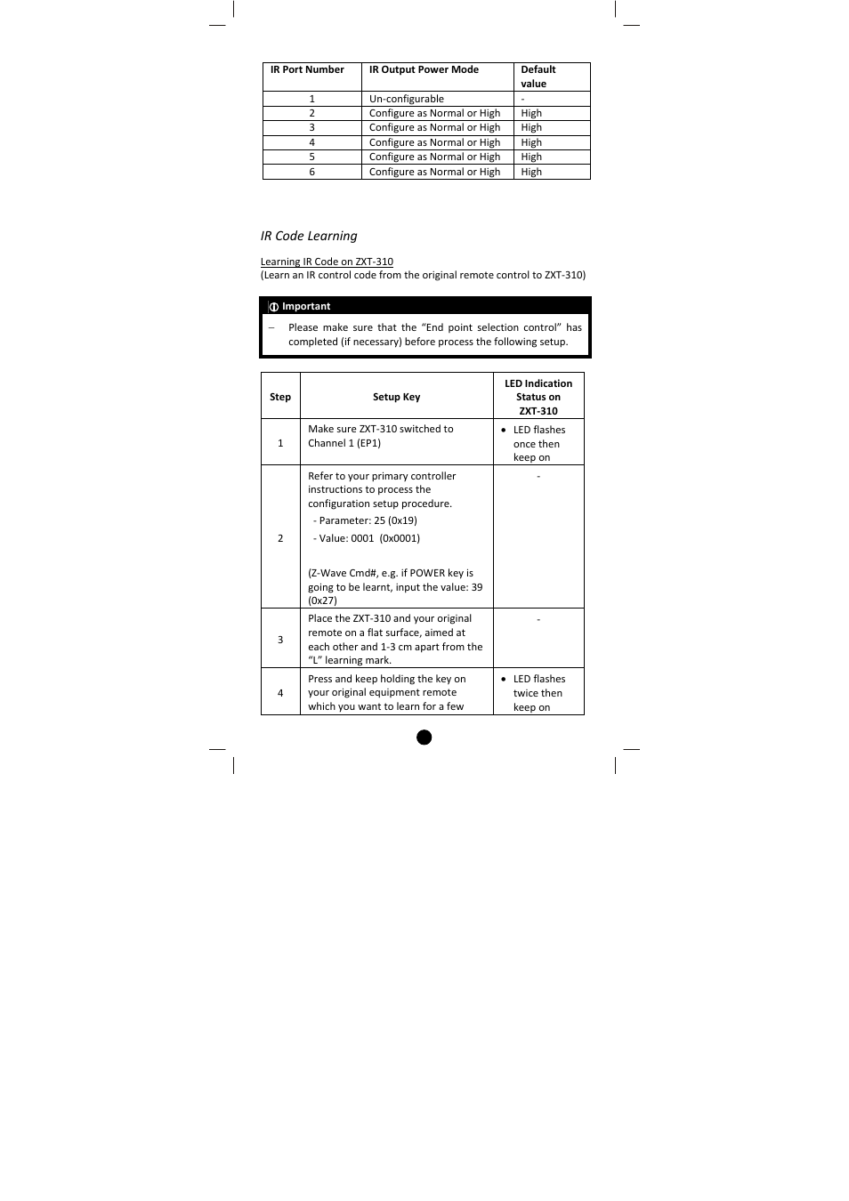 Ir code learning | Remotec ZXT-310 V1.2 User Manual | Page 13 / 27